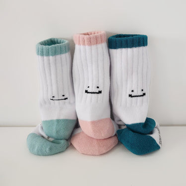 [Banana Kids] BIGSKI Smile Contrast Color Kids Socks