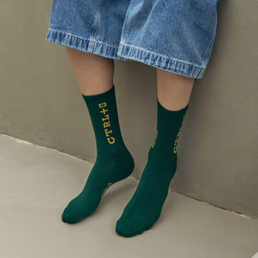 [Banana Sisters] CONTROL Save The Earth Detail Crew Socks