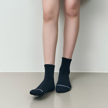 [Banana Sisters] BREEZE Instep Mesh Sports Cushion Crew Socks
