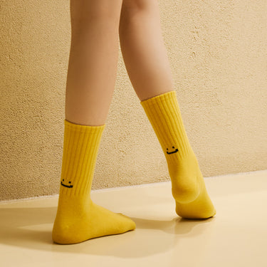 [Banana Sisters] BIG SMILE Ribbed Socks