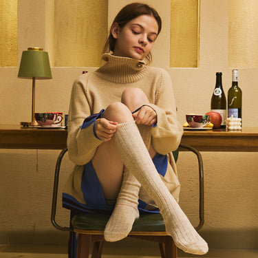 [Banana Sisters] JENNY Cashmere Wool Knee High Socks