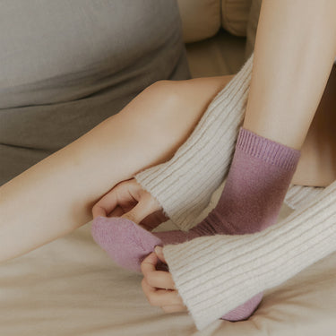 [Banana Sisters] MALI Cashmere Wool Basic Crew Socks