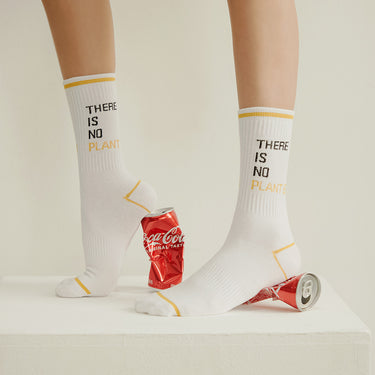 PLANT B Lettering Crew Socks - 3 Pairs (20% OFF)