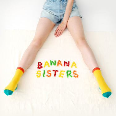 [Banana Sisters] ANDY Color Block Crew Socks