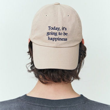 [Banana Sisters] TODAY Lettering Ball Cap Beige (UNISEX)