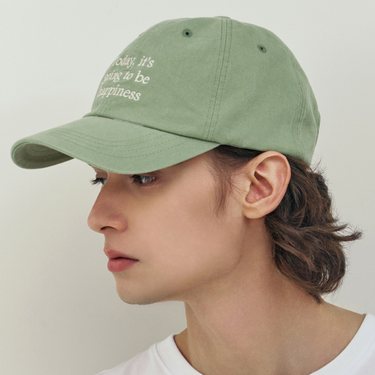 [Banana Sisters] TODAY Lettering Ball Cap Light Green (UNISEX)