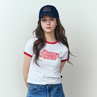 [Banana Sisters] TODAY Lettering Ball Cap Navy (UNISEX)