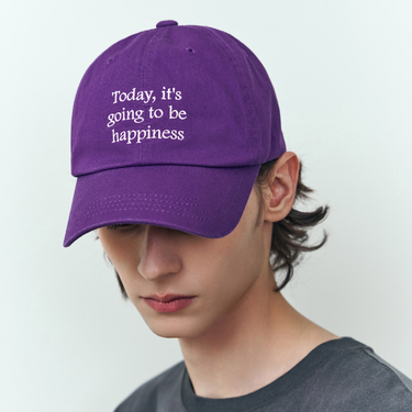 [Banana Sisters] TODAY Lettering Ball Cap Purple (UNISEX)