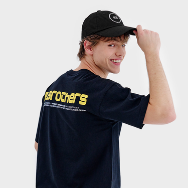 [Banana Sisters] BB CIRCLE Lettering Ball Cap Black (UNISEX)