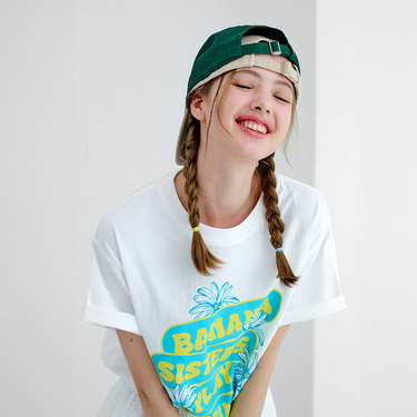 [Banana Sisters] HAWAIIAN T-shirt White