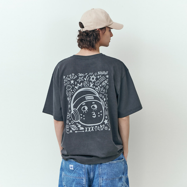 [Banana Brothers] MOOHEYMI Back Doodle T-shirt Gray