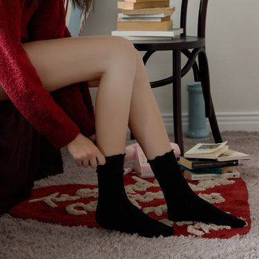 [Biarritz] BENJAMIN Ruffle Frill Rib Socks